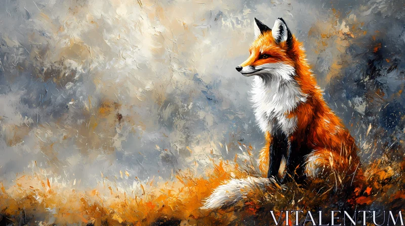 AI ART Fox in Artistic Abstract