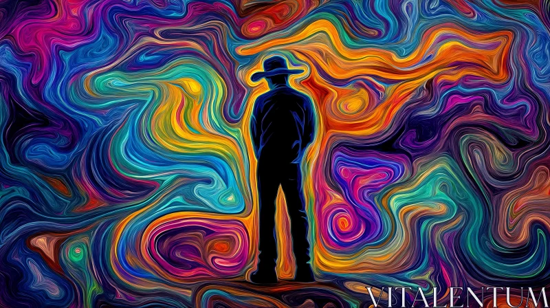 Colorful Abstract Figure AI Image