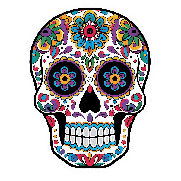 Vibrant Day of the Dead Artwork