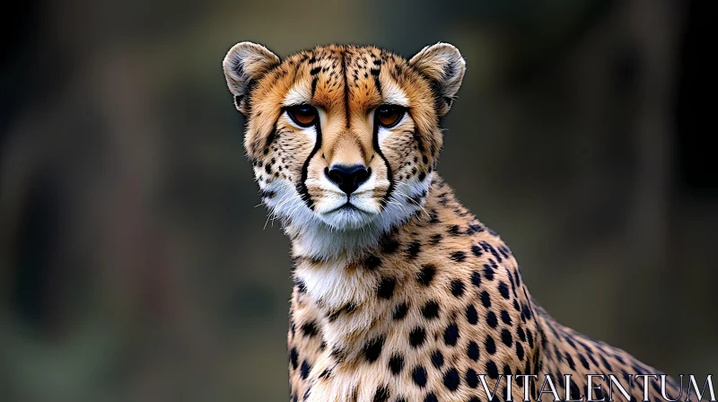 Wildlife Cheetah Portrait AI Image