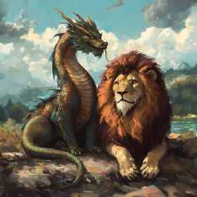 Dragon and Lion together