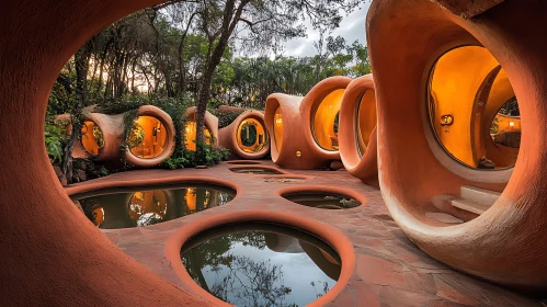 Organic Architecture: Earth-Toned Pods