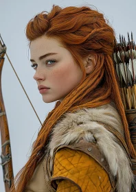 Redhead Archer in Profile