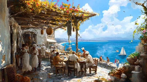 Coastal Restaurant with Mediterranean Sea View