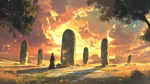 Sunset at the Stone Circle