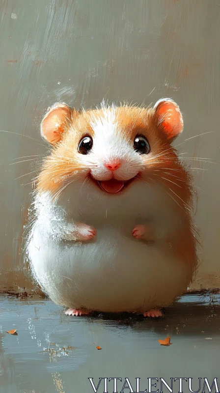 AI ART Adorable Hamster Image