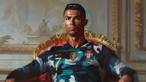 Regal Portrait of Cristiano Ronaldo