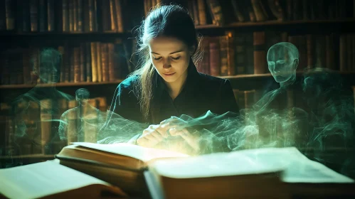 Mystical Reading in the Old Library