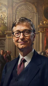 Sophisticated Bill Gates Portrait