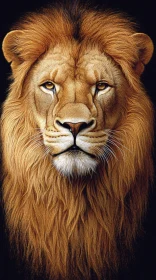 Regal Lion Portrait