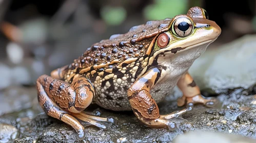 Close-up of a Detailed Frog