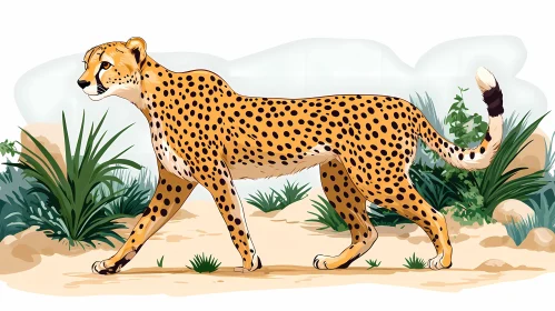 Cheetah in Natural Habitat