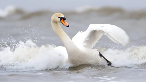 Swan in the Sea