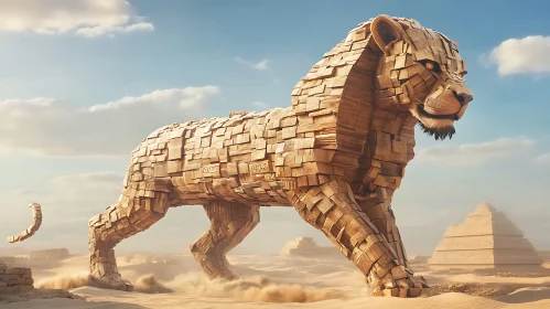 Desert Lion Art