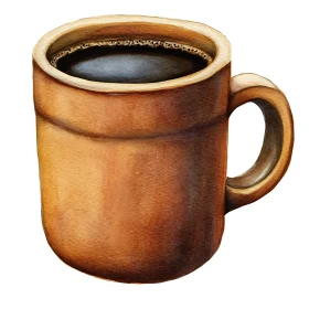 Watercolor Coffee Mug Still Life