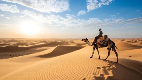 Camel Ride in the Desert