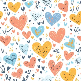 Sweet Hearts Background Pattern