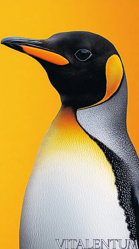 AI ART Vivid Penguin Portrait