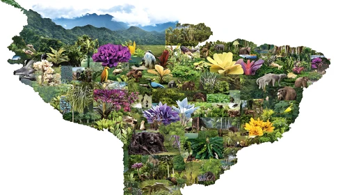 Vibrant Rainforest Ecosystem