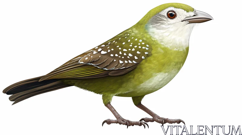 Detailed Bird Illustration AI Image