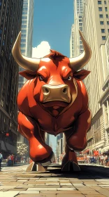 Urban Bull in Motion