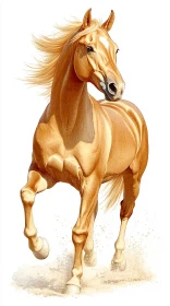 Elegant Galloping Horse