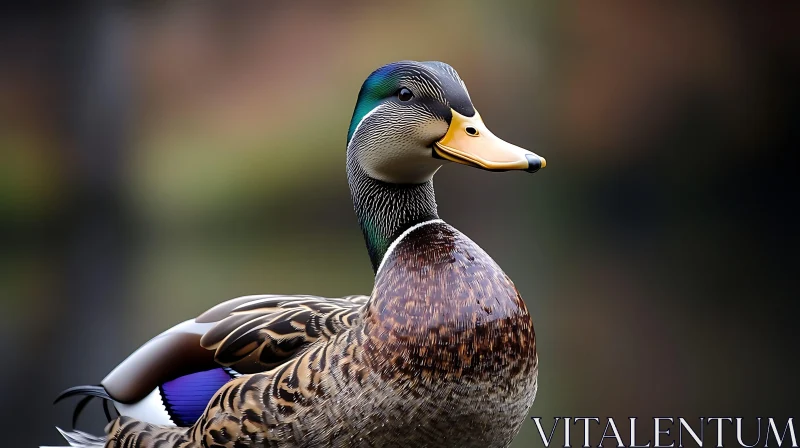 AI ART Detailed Mallard Close-Up