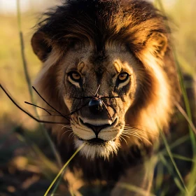 King of the Jungle with a Tiny Friend