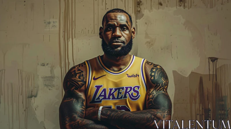 AI ART LeBron James - Los Angeles Lakers