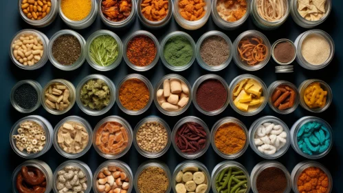 Exquisite Collection of Spices and Nuts on a Table | Tactile Surfaces