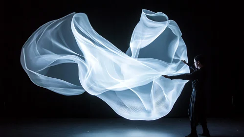 Abstract Light Painting Performance