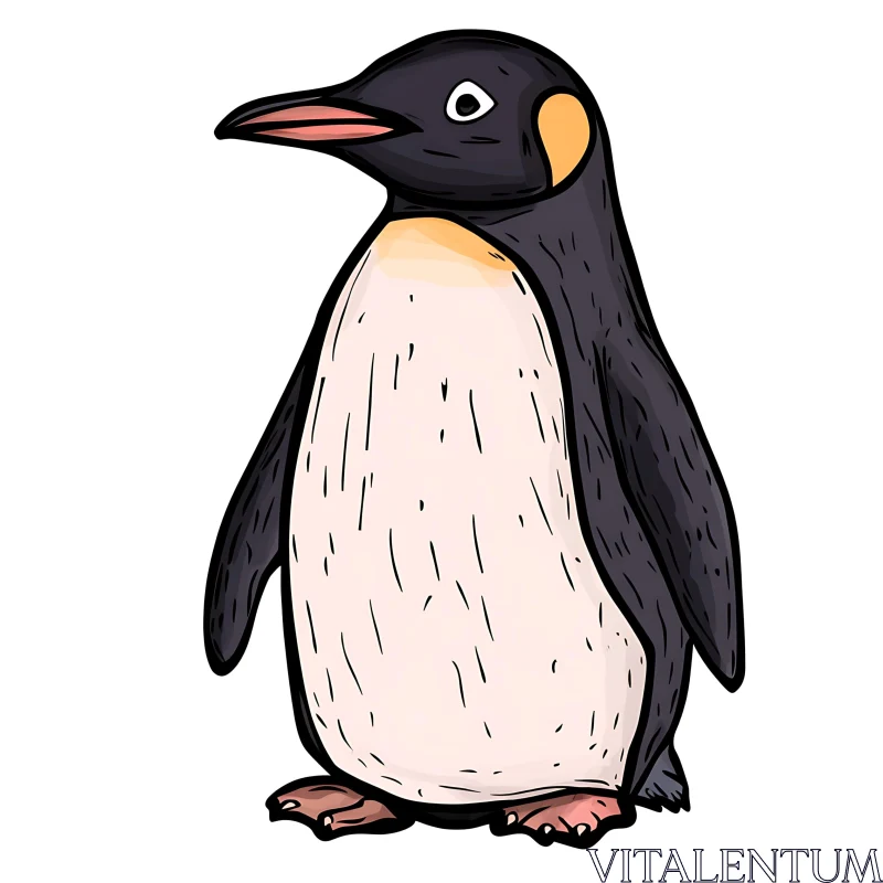Adorable Penguin Character Design AI Image