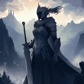 Fantasy Warrior with Sword