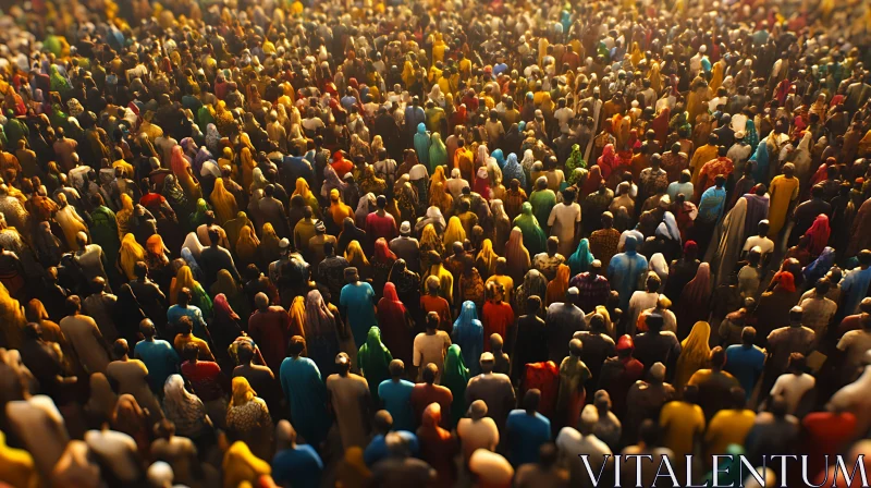 Multitude: A Crowd of People AI Image