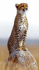 Cheetah on a Rock