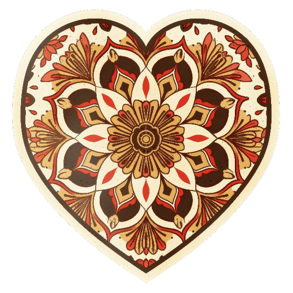 POD Design Ornate Heart Mandala Design