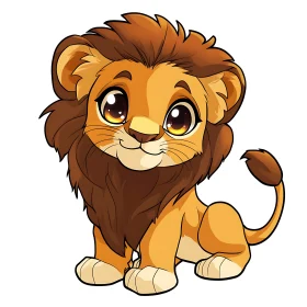 Cartoon Lion Cub Image