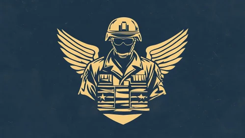 Soldier with Wings Art Print