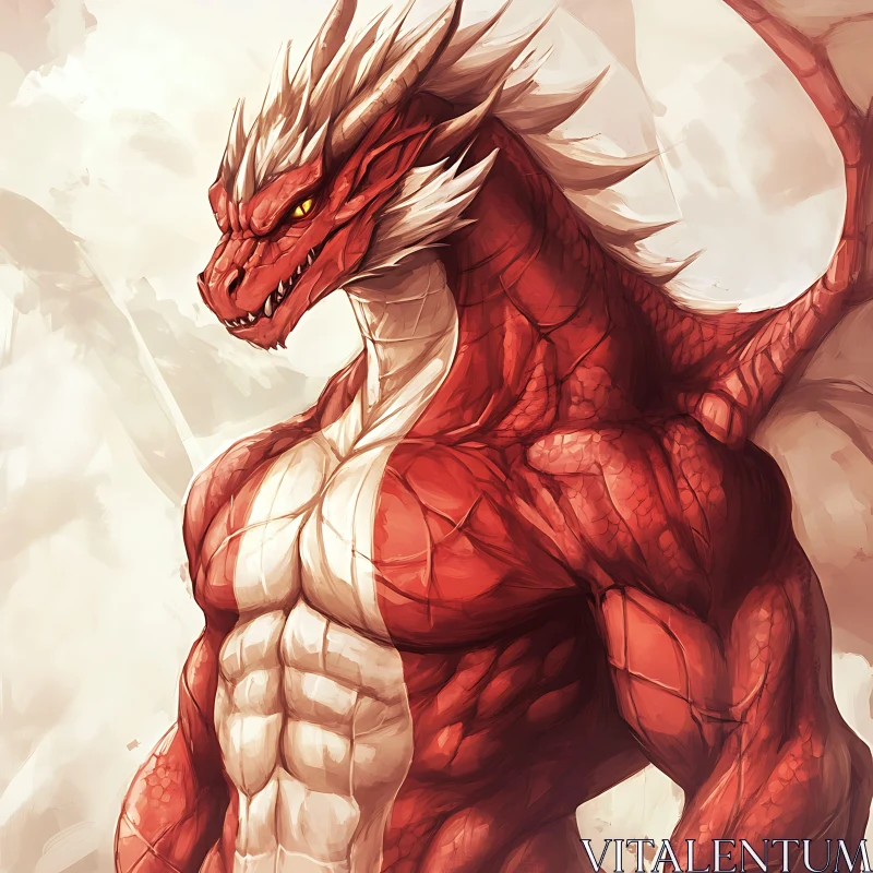 Fantasy Dragon Character Art AI Image