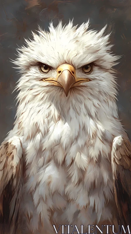 Eagle Close-Up Art AI Image