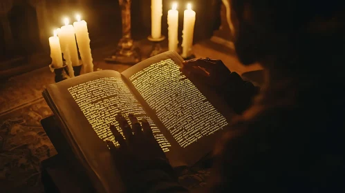 Candlelit Reading of an Ancient Manuscript