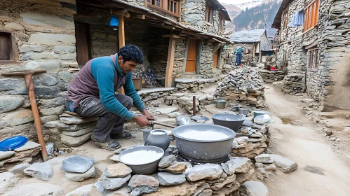 Village Life: A Man's Work