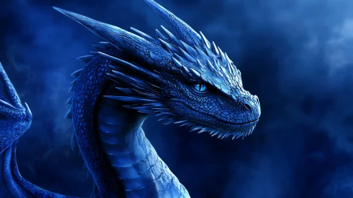 Blue Dragon Portrait