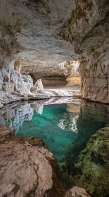 Natural Cave with Reflective Waters