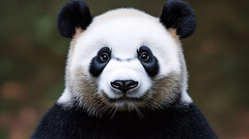 Wildlife Panda Face Close-Up