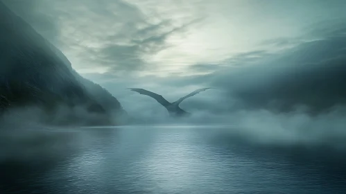 Dragon's Ascent Over Still Waters