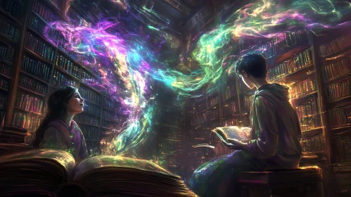 Ethereal Library: A Realm of Knowledge