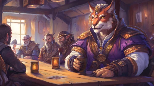 Tavern Tales with Anthropomorphic Fox