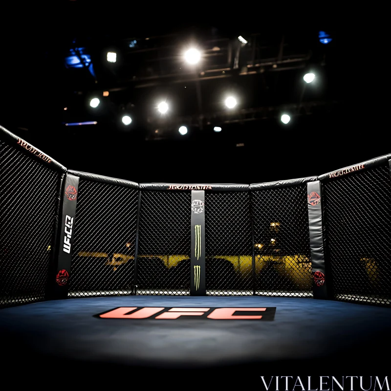 UFC Cage Fighting Arena AI Image