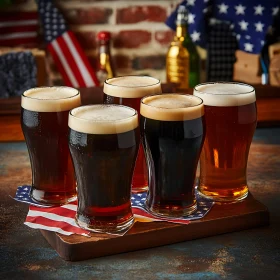 Patriotic Beer Flight